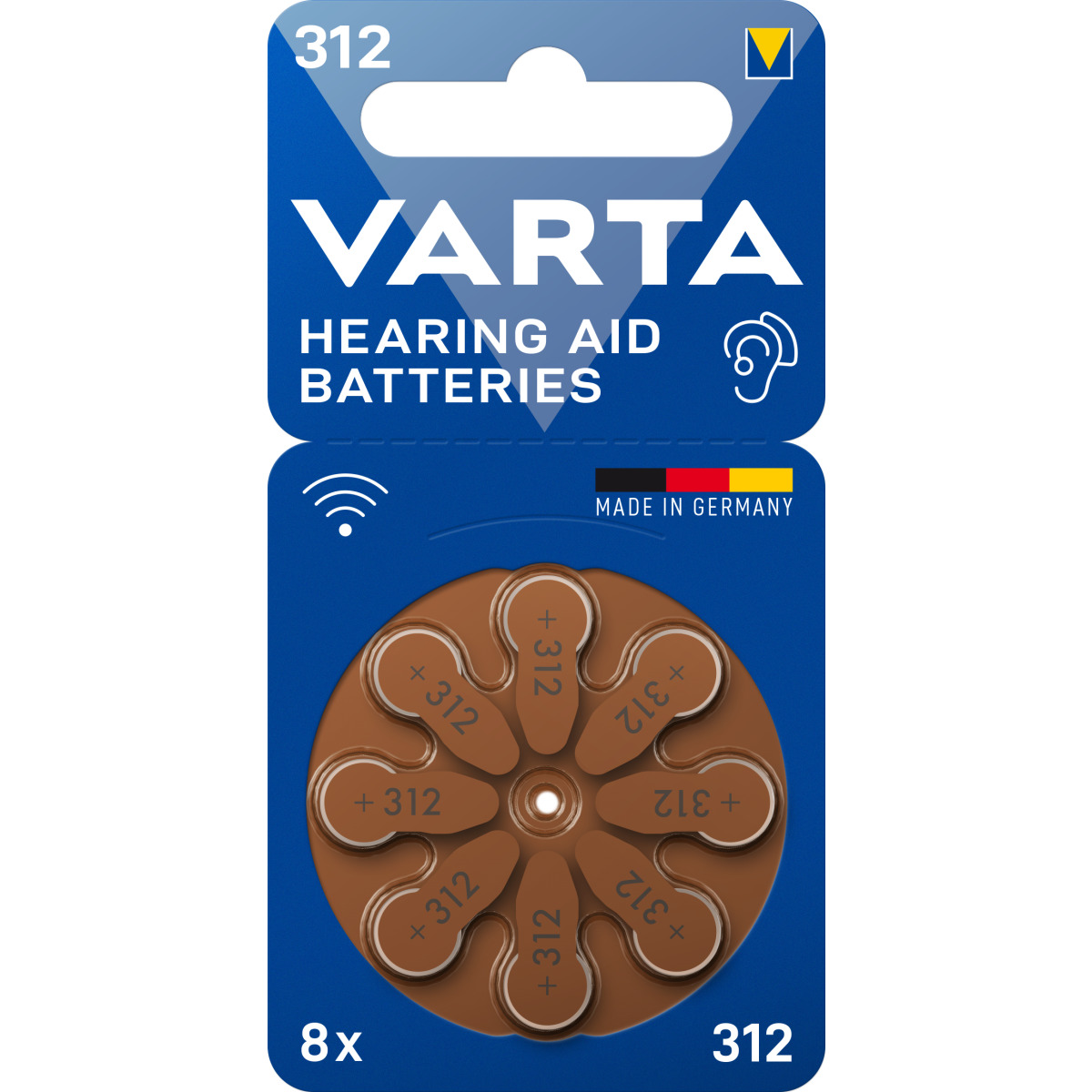 Hearing Aid Batteries 312 Blister 8
